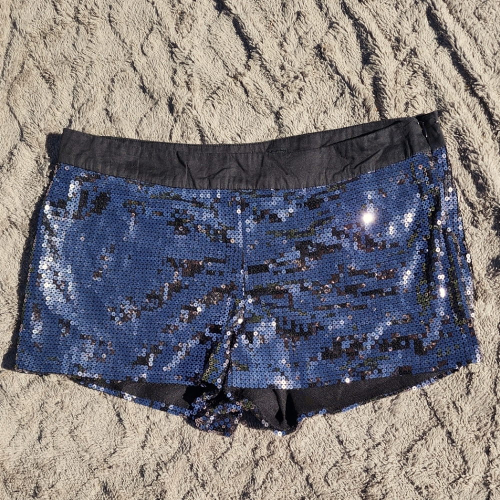 Women's sparkly black shorts size 10